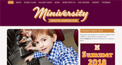 Desktop Screenshot of miniversity.com